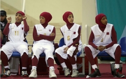 Juegos Islámicos que se celebraron en Doha el pasado mes de diciembre, donde las catarís compitieron con todo su cuerpo cubierto excepto el rostro. 