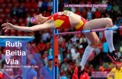 Ruth Beitia Vila es una atleta española, especialista en salto de altura. Foto del boletín del CSD 